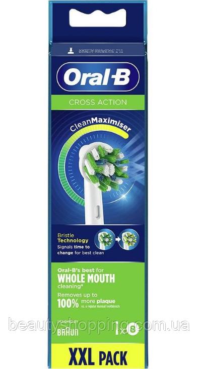 Oral B Braun Cross Action Clean Maximiser змінні головки для зубної щітки 8шт