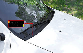 Жабо цільне Варіант 2 без скотча Lada (ВАЗ) Largus \ Renault Logan р. в. Лада Ларгус, Логан універсальні.