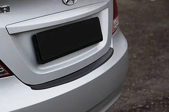 Накладка на задній бампер Hyundai Accent \ Solaris седан 2010-2014