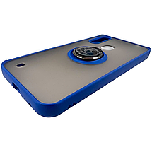 TPU чохол накладка Matte Ring Magnit для ZTE Blade A7 2020 (на зті блейд а7 2020) синій, фото 2