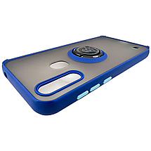 TPU чохол накладка Matte Ring Magnit для ZTE Blade A7 2020 (на зті блейд а7 2020) синій, фото 5