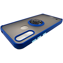 TPU чохол накладка Matte Ring Magnit для ZTE Blade A7 2020 (на зті блейд а7 2020) синій, фото 3