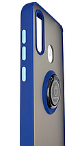 TPU чохол накладка Matte Ring Magnit для ZTE Blade A7 2020 (на зті блейд а7 2020) синій, фото 4