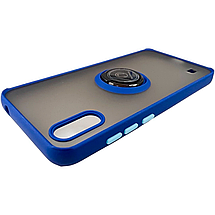 TPU чохол накладка Matte Ring Magnit для ZTE Blade A5 2020 (на зті блейд а5 2020) синій, фото 3