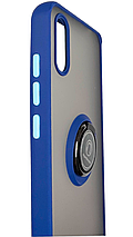 TPU чохол накладка Matte Ring Magnit для ZTE Blade A5 2020 (на зті блейд а5 2020) синій, фото 4