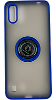 TPU чехол накладка Matte Ring Magnit для ZTE Blade A5 2020 (на зте блейд а5 2020) синий