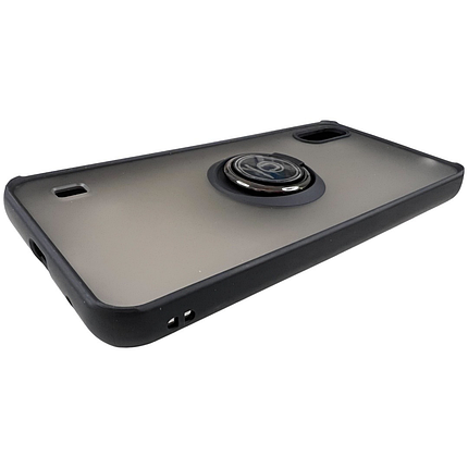 TPU чохол накладка Matte Ring Magnit для ZTE Blade A5 2020 (на зті блейд а5 2020) чорний, фото 2