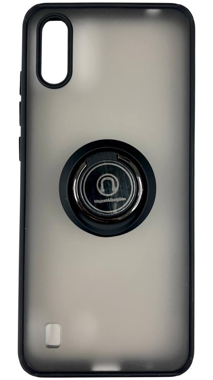 TPU чохол накладка Matte Ring Magnit для ZTE Blade A5 2020 (на зті блейд а5 2020) чорний