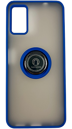 TPU чохол накладка Matte Ring Magnit для ZTE Blade A71 (на зті блейд а71) синій, фото 1
