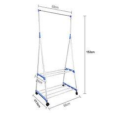 Вішалка для одягу Clothes Rack 68х43.9х152см ⁇ Шафа органайзер, фото 4
