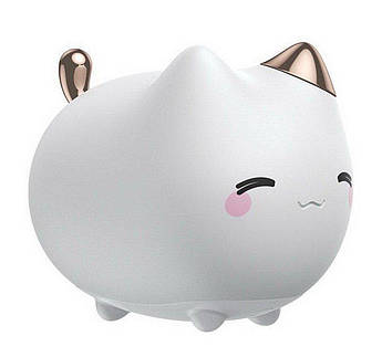 Нічник Baseus силіконовий RGB Cute Series Kitty Silicone Night Light White