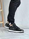 Кроссовки мужские черные Nike Air JORDAN 1 Low (06323), фото 2