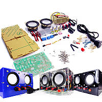 Радиоконструктор акустическая система 2 динамика (прозрачный корпус)
