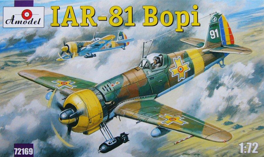Пластикова модель 1/72 A-model 72169 румунський винищувач IAR-81 Bopi, фото 1