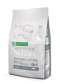 Natures Protection Superior Care White Dogs для дорослих собак із білою шерстю, для малих порід, 1,5 кг