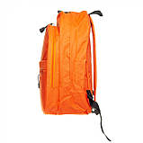 Рюкзак міський спортивний молодіжний для поїздок прогулянок школи секцій / друк логотипу від 20 шт Помаранчевий, фото 3