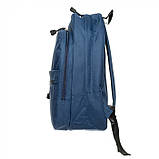 Рюкзак міський спортивний молодіжний для поїздок прогулянок школи секцій / друк логотипу від 20 шт Темно-синій, фото 3