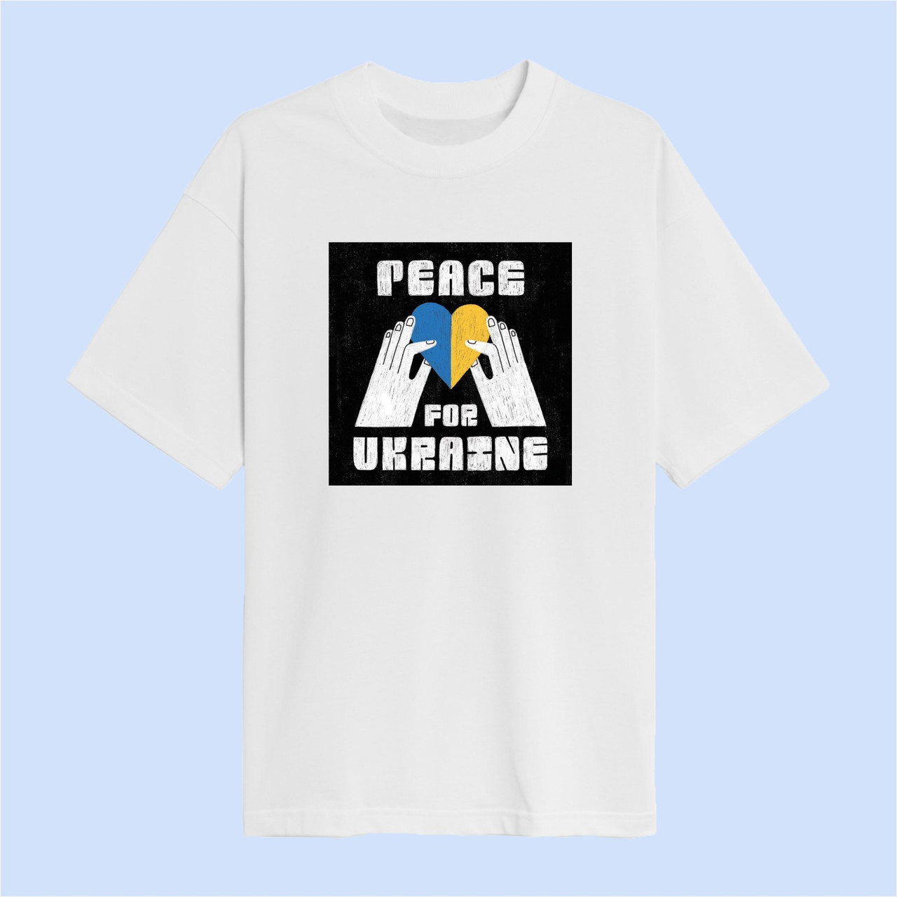 Футболка Peace for Ukraine Біла Розмір