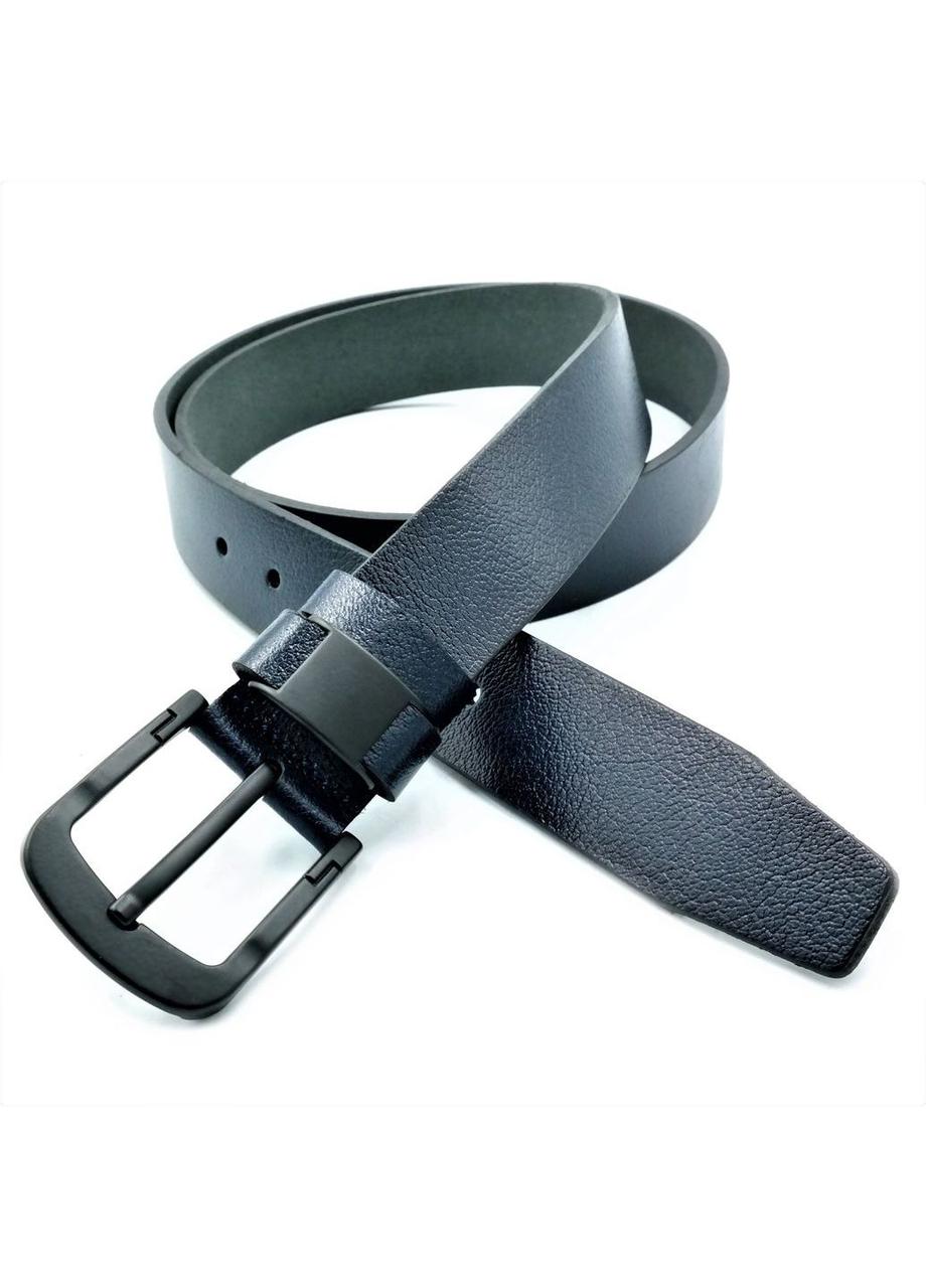 Ремінь чоловічий шкіряний Weatro 110-125х4 см Темно-синій mkr-40tur-05, фото 1