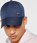 Кепка-бейсболка Nike Heritage 86 Metal Swoosh Cap темно-синій (943092-451), фото 7