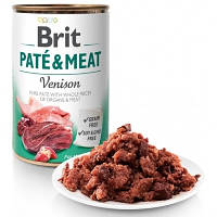 Консерва для собак Brit Paté and Meat Dog k 400 g venison (оленина)