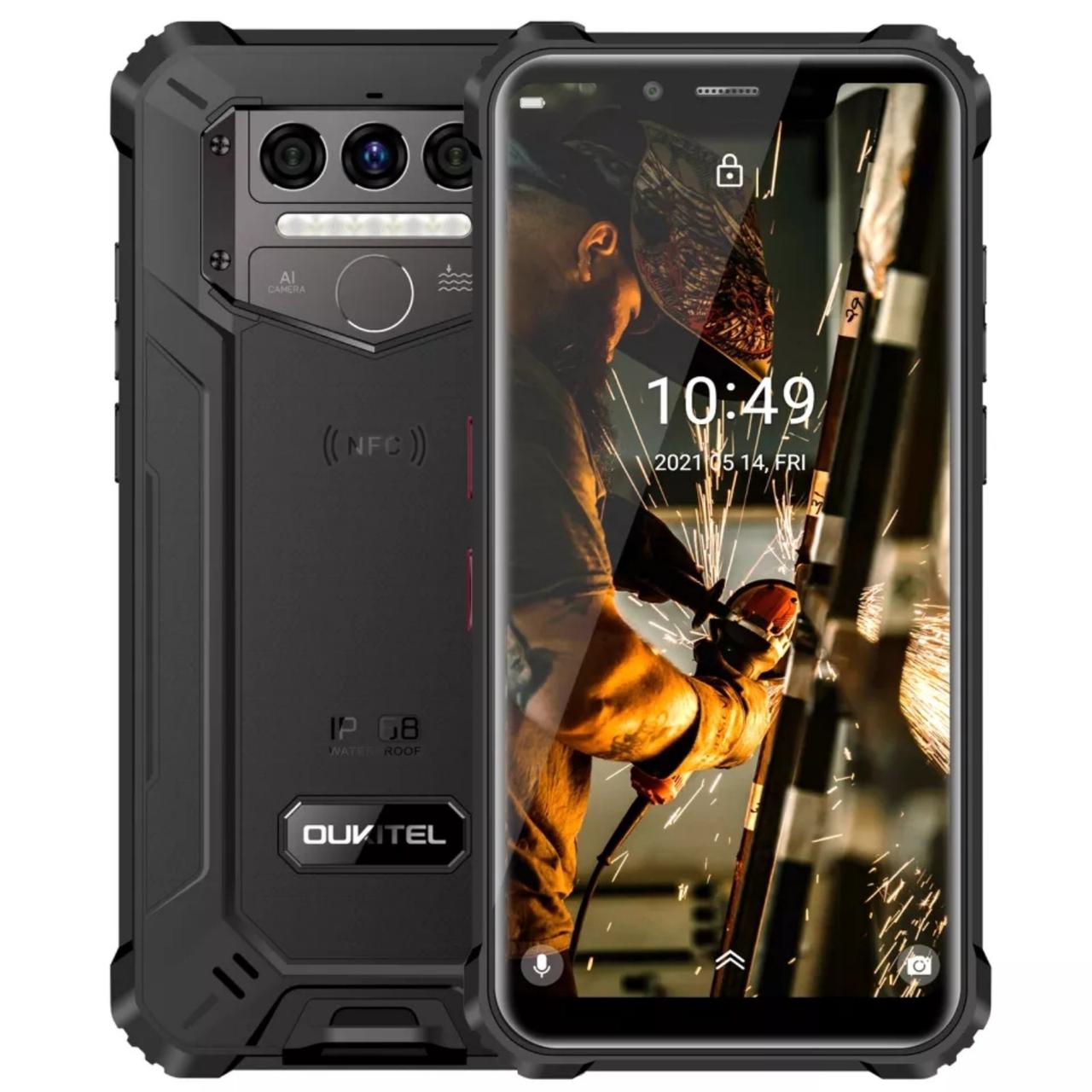 Захищений смартфон Oukitel WP9 Black 6/128 GB Helio P60 акумулятор 8000 мА·год