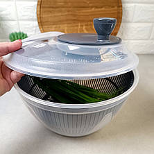 Салатний спиннер, сушарка центрифуга для зелені 4,5 л PlastArt, фото 3