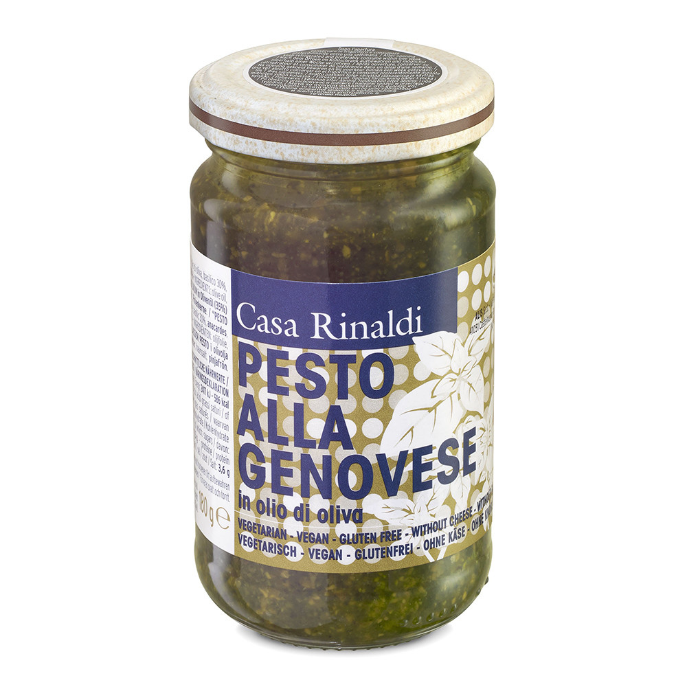 Крем-паста песто "Генуя" в оливковом масле Casa Rinaldi 180г - фото 1 - id-p189125782