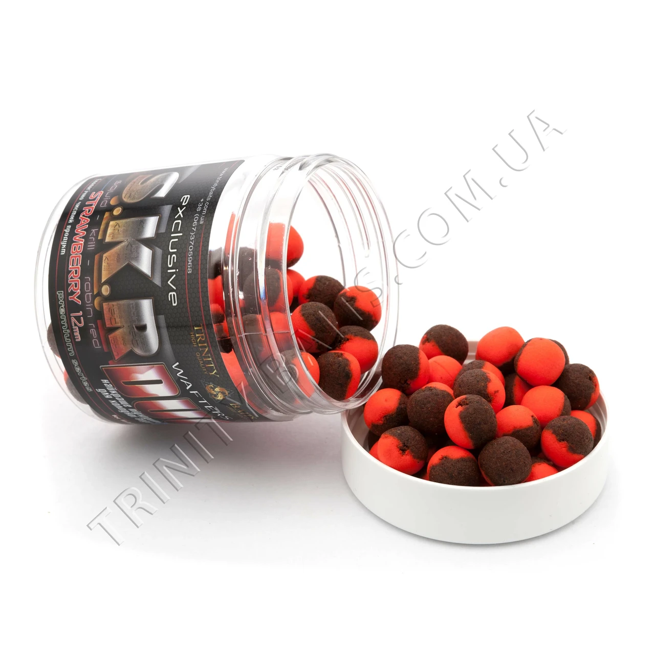 Вафтери Trinity Baits Duo SKR-Strawberry 12 мм 75г, фото 1