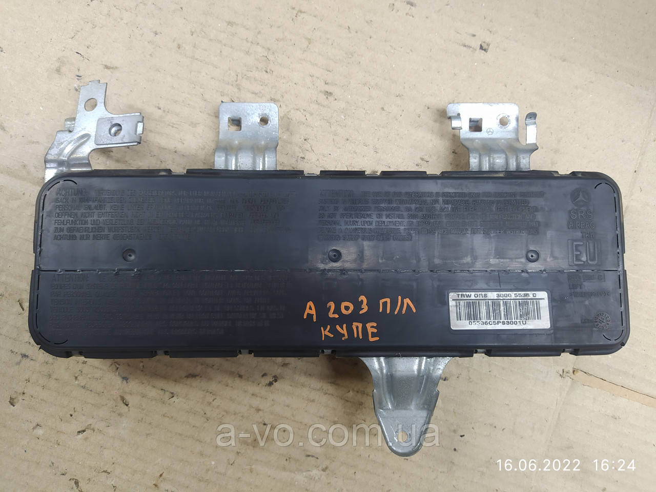 Подушка Air Bag передніми лівими дверима Mercedes w203 a2038602105, фото 1