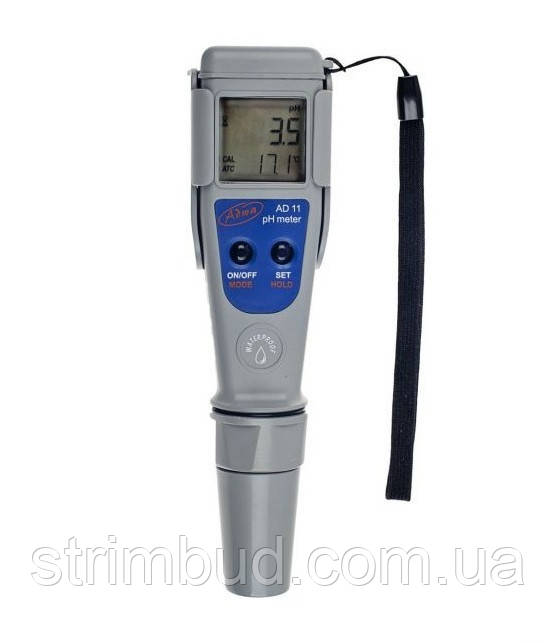 Вологозахищений pH-метр ADWA AD11 (-2.0..+16.0/0.1 pH)