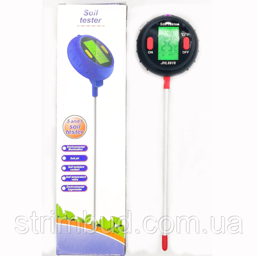 Аналізатор грунту 5 в 1 Soil Tester JHL9918, фото 1