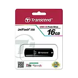 Флеш память Transcend JetFlash 350 TS16GJF350 Black 16 GB USB 2.0, фото 2