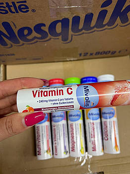 Шипучі вітаміни 🍊Mivolis "Vitamin C" 82 гр. Німеччина
