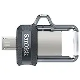 Флеш память SanDisk Ultra Dual Drive M3.0 SDDD3-128G-G46 Dark Gray 128 GB USB 3.0, фото 3