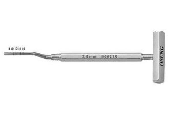 Остеотом BOB (набір - 3 шт.) - 28/35/42, d= 2,8mm, 3,5mm, 4,2mm, для розщеплення та ущільнення кістки.