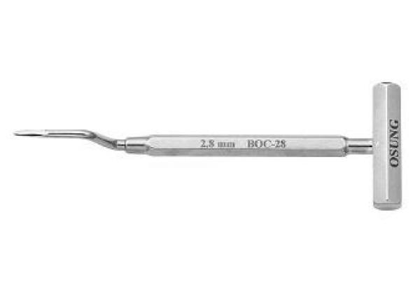 Остеотом BOC (набір - 3 шт.) - 28/35/42, d= 2,8mm, 3,5mm, 4,2mm, для розщеплення та ущільнення кістки.