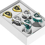 Набір навушників KZ EDA 3 in 1 з динамічним драйвером (Multicolor), фото 3