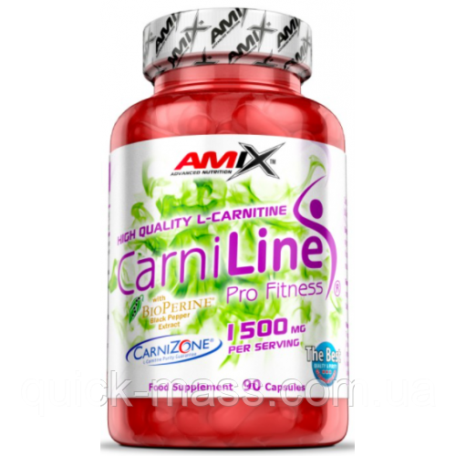Жироспалювач Amix CarniLine 1500мг - 90 капс, фото 1