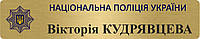 Бейдж для полиции с символикой на золоте, большой бейдж для НПУ на магните и булавке