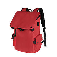 Мужской городской рюкзак (для ноутбука) - красный