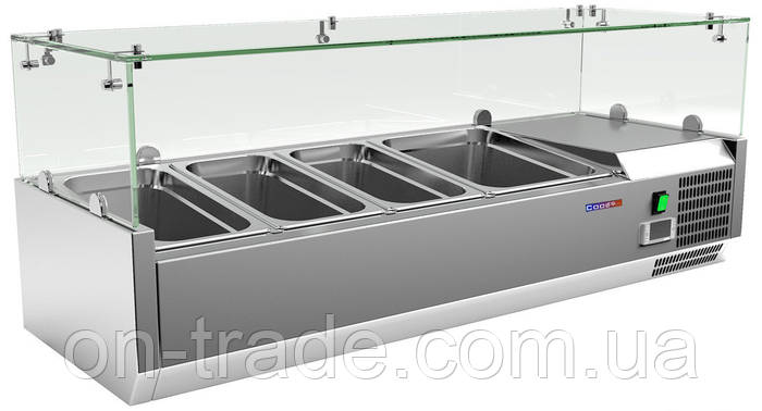 Витрина для топпинга COOLEQ VRX 1200/380 (настольная холодильная ...