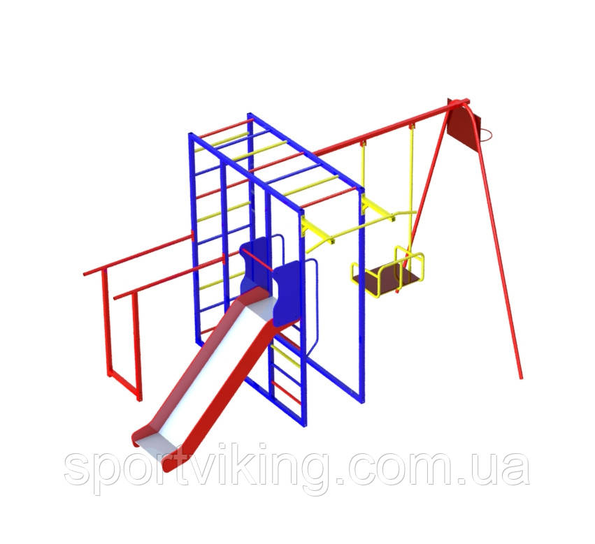 Детский Спортивно Игровой Комплекс с Качелями и Горкой Из Нержавейки ...