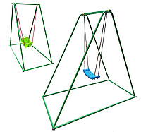 Качели детские переносные одноместные с двумя вариантами сидений 2 в 1.