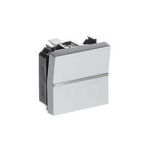 Вимикач 1-кл. прох. Zenit срібло N2202 PL