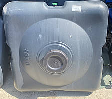 Ємність для душу 100л плоска квадратна чорно-синя (без лійки)