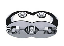 Джокер R7А подвійне кріплення для скла або ДСП з вкладишем d25 Код: R7А б.в.