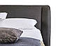 Двоспальне ліжко м'яке MeBelle GRAHAM 180 х 200 см, преміальний темно-сірий велюр рогожка, фото 3