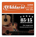 Струни d'addario EZ900 BRONZE EXTRA LIGHT 10-50, фото 2