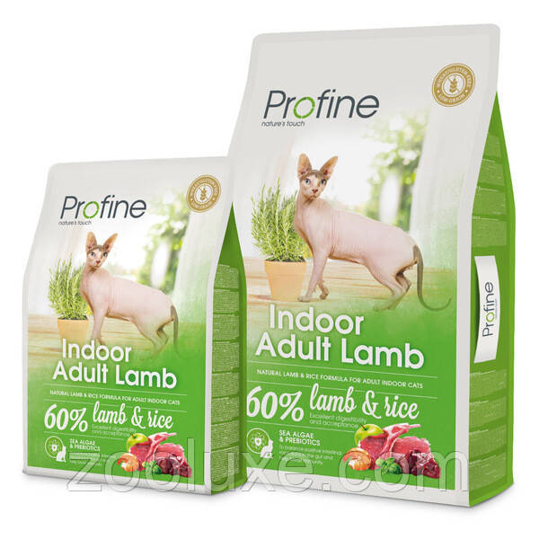 Profine Indoor Adult Lamb 2 кг корм для котів Профейн Індор Едалт Ягня корм для кішок